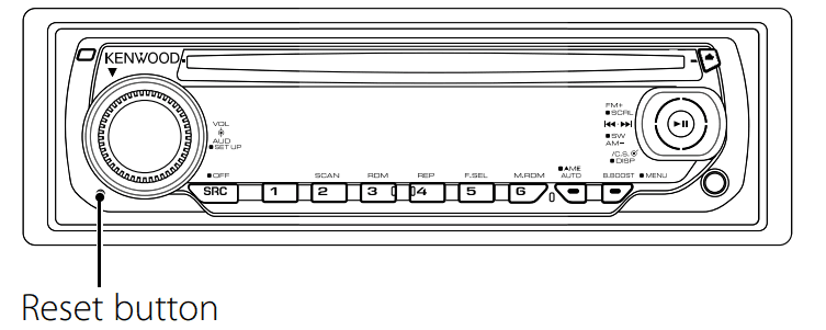 Kenwood KDC-138 CD Player Dash Receiver 1