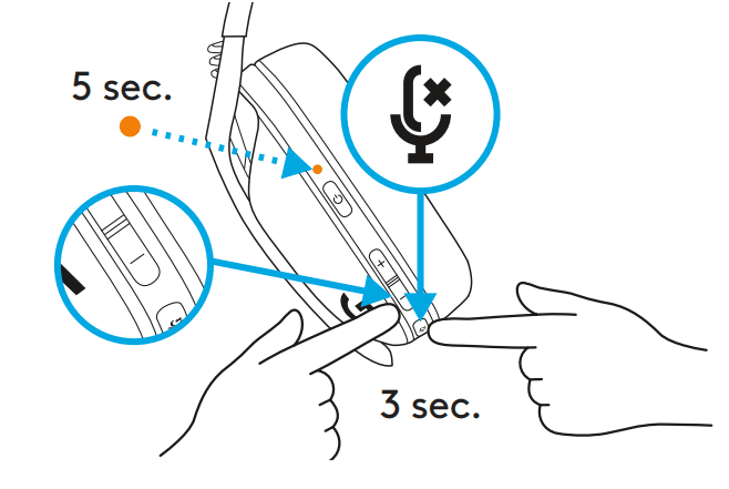 Logitech G435 Bluetooth Wireless Gaming Headset 14