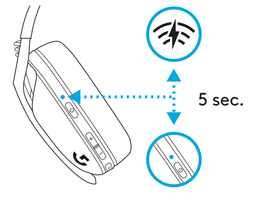 Logitech G435 Bluetooth Wireless Gaming Headset 8