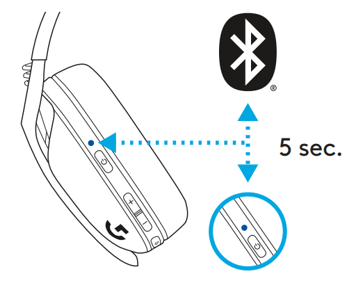 Logitech G435 Bluetooth Wireless Gaming Headset 9