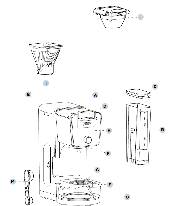 Ninja DualBrew Pro CFP200 Series Coffee Maker-2