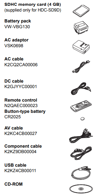Panasonic HDC-SD9D Full HD Camcorder Instructions Manual Panasonic HDC-SD9D Full HD Camcorder 1
