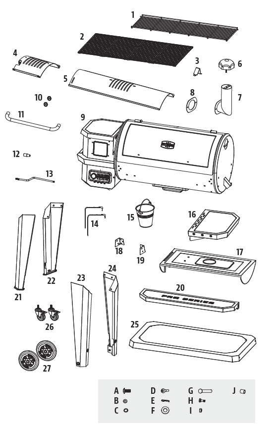 Pit Boss Grills Pro Series PB1150PS2 Wood Pellet Grill Smoker Instructions Manual-1