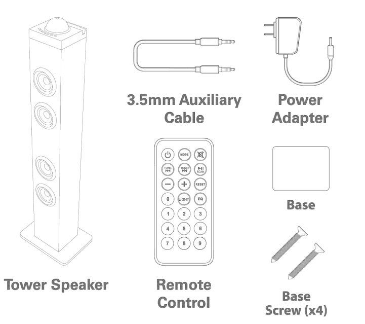 Polaroid PBT3023 Wireless Tower Speaker 2