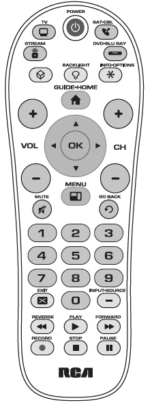 RCA RCR414BHE Universal Remote Control 20
