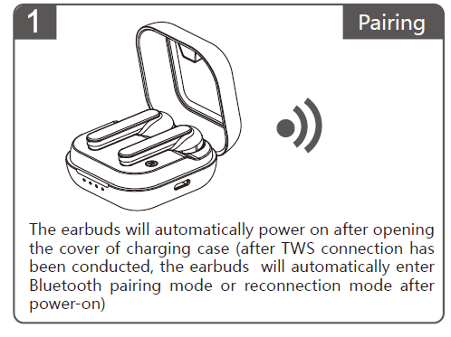 RoHS Earbuds Pairing WSG-T3 Wireless Earbuds-2