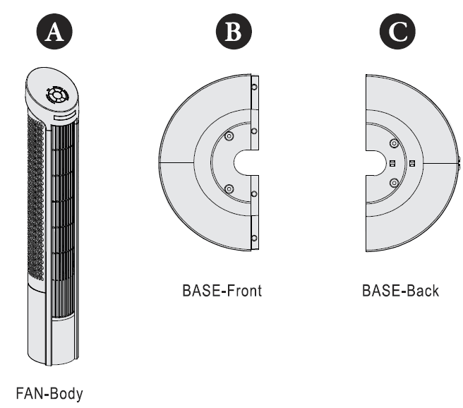 Seville Classics 10127 UltraSlimLine Oscillating Tower Fan User Manual-4