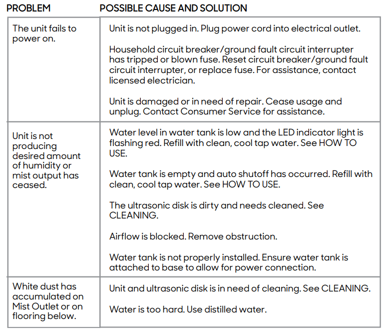 Sharper Image UHT1-SI Ultrasonic Cool Mist Humidifier 2