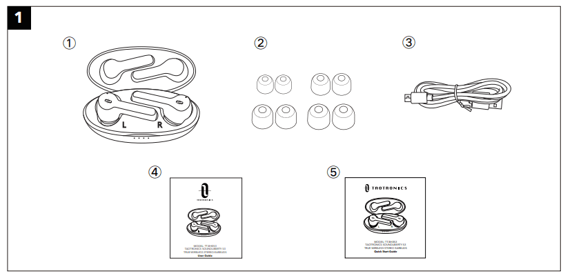TaoTronics TT-BH053 SoundLiberty 53 Wireless Stereo Earbuds 1