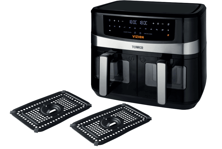 Tower T17100 Vortx Vizion 9L Dual Basket Air Fryer 1