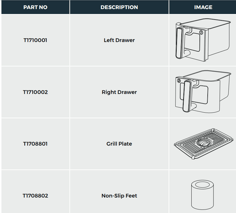 Tower T17100 Vortx Vizion 9L Dual Basket Air Fryer 5