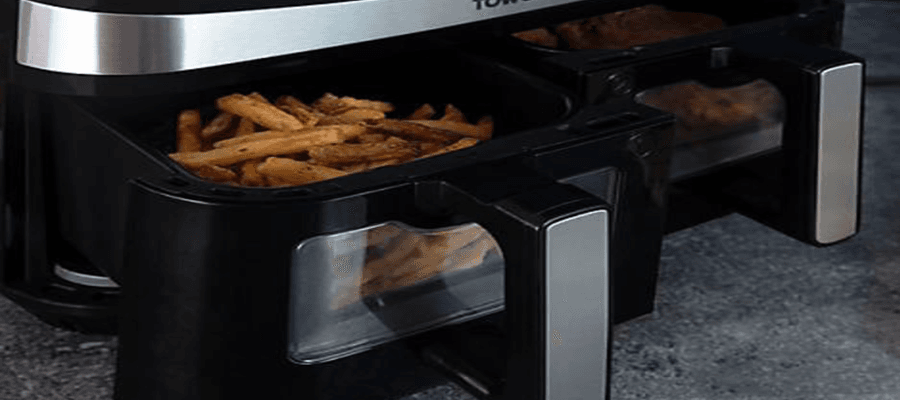 Tower T17100 Vortx Vizion 9L Dual Basket Air Fryer User Manual Tower T17100 Vortx Vizion 9L Dual Basket Air Fryer featured image