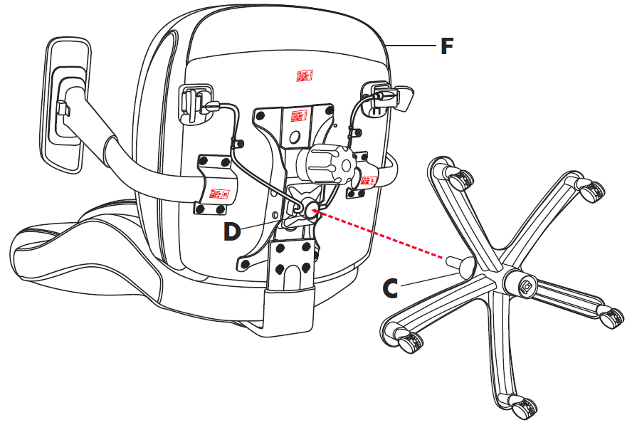 True Innovations SHAQUILLE O NEAL Nereus XXL Office Chair Assembly Instructions-10
