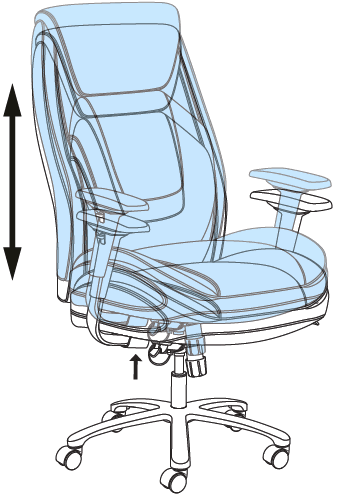 True Innovations SHAQUILLE O NEAL Nereus XXL Office Chair Assembly Instructions-14