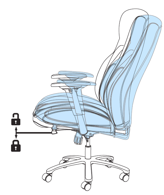 True Innovations SHAQUILLE O NEAL Nereus XXL Office Chair Assembly Instructions-15