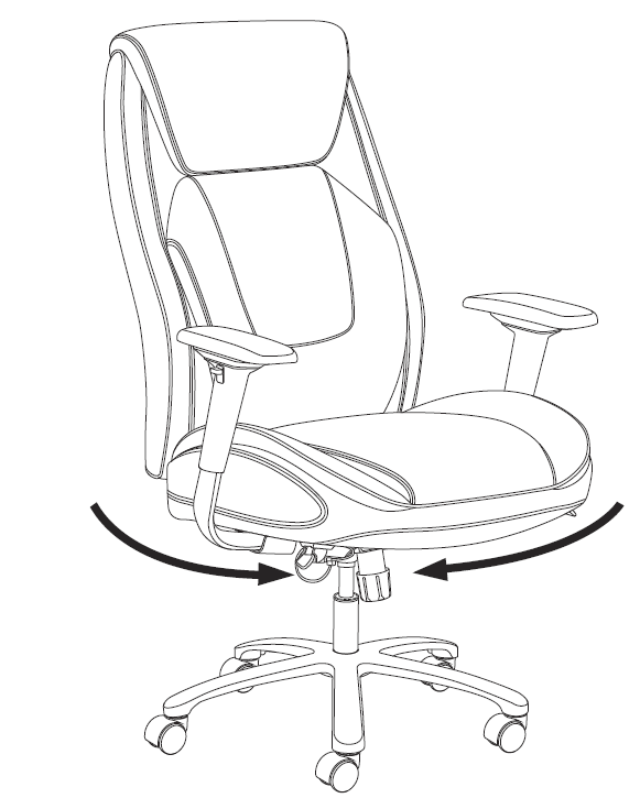 True Innovations SHAQUILLE O NEAL Nereus XXL Office Chair Assembly Instructions-19