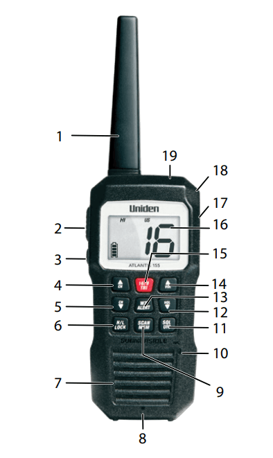 Uniden Atlantis 155 Marine VHF Radio 2