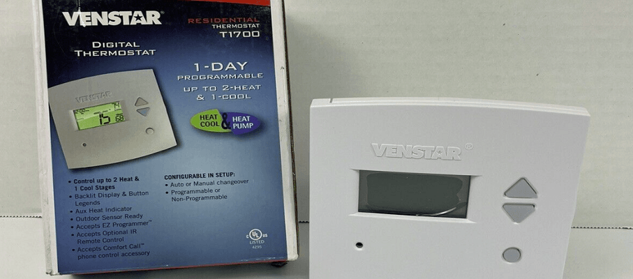 Venstar T2900 Slimline Commercial Digital Thermostat-feat