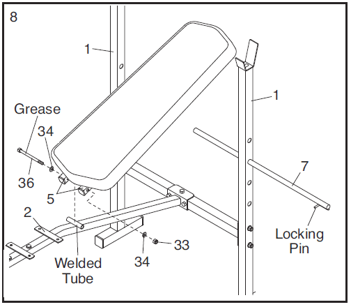 Weider Pro 125 Home Gym Weight Bench-10