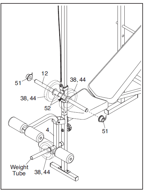 Weider Pro 125 Home Gym Weight Bench-14