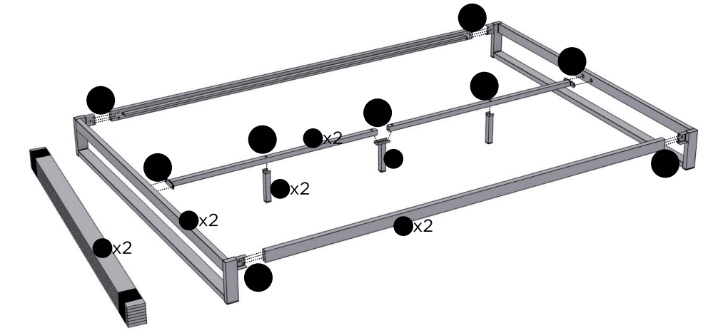 ZINUS Trisha 7 Inch Metal Platform Bed Frame Installation Instructions-1