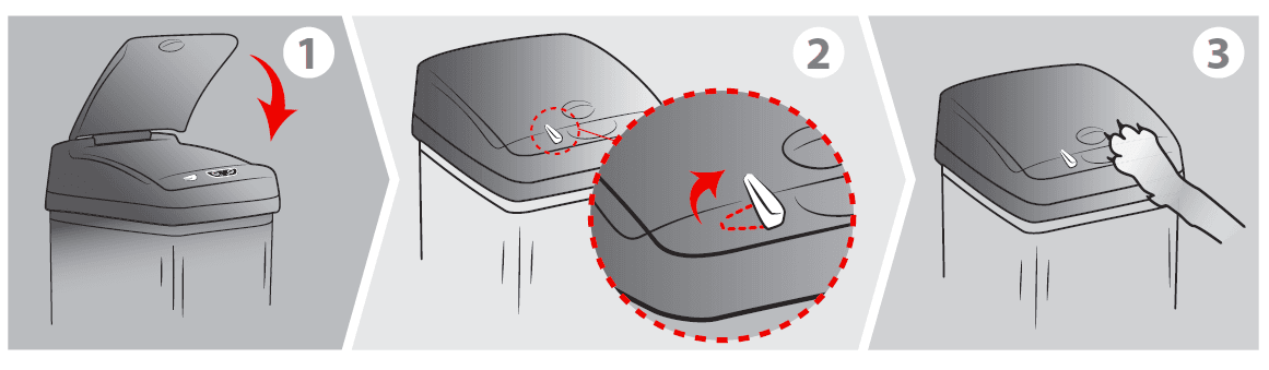 iTouchless DZT13P Sensor Trash Can with Deodorizer-7