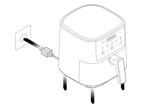 Chefman RJ38-6T 6 QT Compact Airfryer User Manual chefmsn