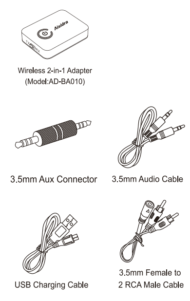 Aisidra AD BA010 Bluetooth Wireless Adapter User Guide Aisidra AD BA010 Bluetooth Wireless Adapter User Guide-1