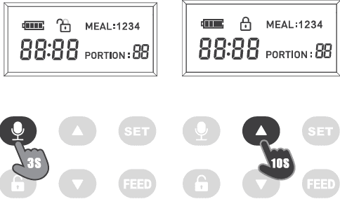 Arspic AP-DAF033 Automatic Cat Food Dispenser Pet Feeder-quick guide