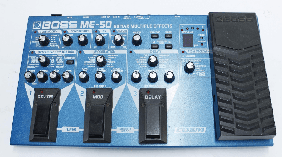 BOSS ME-50 Guitar Multiple Effects Pedal User Manual