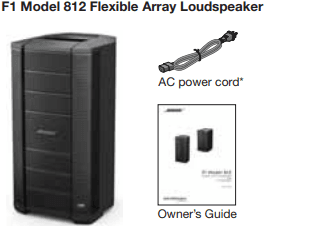 Bose F1 Model 812 Flexible Array loudspeaker User Guide Bose F1 Model 812 Flexible Array loudspeaker User Guide | ManualsLibraryy