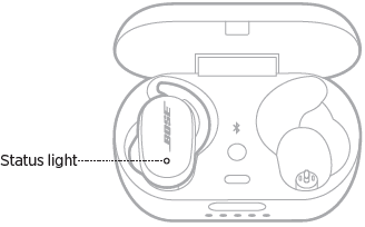 Bose Quiet Comfort Earbuds-status light
