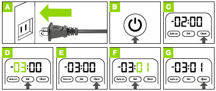 Braun KF9079SI Multiserve Coffee Maker-setting clock