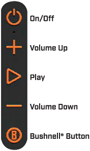 Bushnell Golf Wingman 2 Golf Speaker-buttons