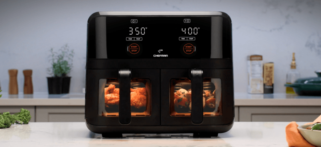 CHEFMAN 6 Quart TurboFry Dual Basket Air Fryer Oven User Manual