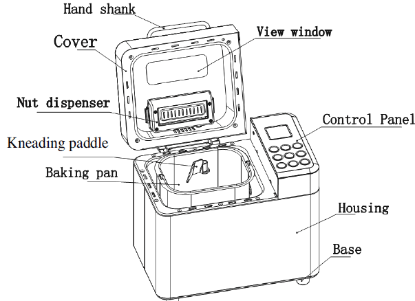CUCKOO CBM-AAB101 Bread Maker Machine User Manual CUCKOO CBM-AAB101 Bread Maker Machine-Parts