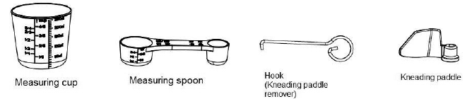 CUCKOO CBM-AAB101 Bread Maker Machine User Manual CUCKOO CBM-AAB101 Bread Maker Machine-accessories
