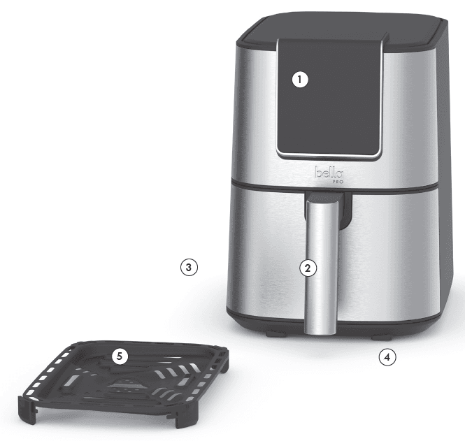 Bella Pro 4-Qt Slim Air Fryer Instruction Manual-2