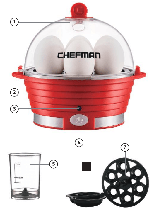 Chefman RJ24-V2 Rapid Electric Egg Cooker Poacher User Manual Chefman RJ24-V2 Rapid Electric Egg Cooker Poacher 1