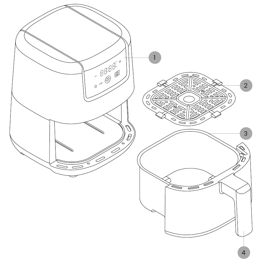 Chefman RJ38-2T TubroFry 2-Qt Mini Air Fryer User Guide Chefman RJ38-2T TubroFry 2-Qt Mini Air Fryer User Guide-1
