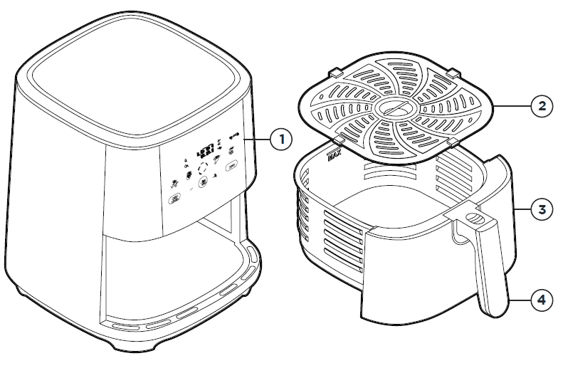 Chefman RJ38-SQPF-5T 5-Quart Digital Air Fryer User Manual Chefman RJ38-SQPF-5T 5-Quart Digital Air Fryer User Manual-1