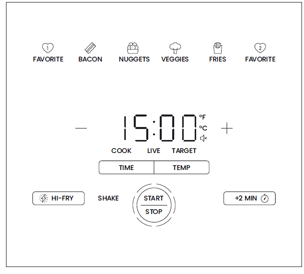 Chefman RJ38-SQPF-8T TurboFry XL 8-Qt Touch Air Fryer User Manual-4