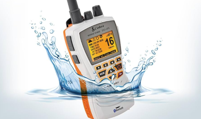 Cobra MR HH600 FLT GPS VHF Marine Radio-featured