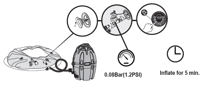 Coleman Saluspa Bahamas Inflatable Hot Tub Spa Owners Manual-9