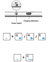 Copy of SAMSERS B099T Foldable Bluetooth Keyboard-pairing instructions