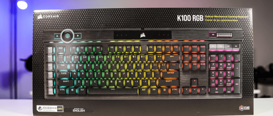Corsair K100 RGB Gaming Keyboard-featured