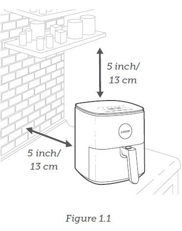 Cosori CAF-L501 Pro 9-in-1 Air Fryer User Manual-5