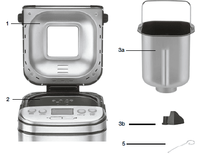 Cuisinart CBK-110P1 Automatic Bread Maker Machine-parts