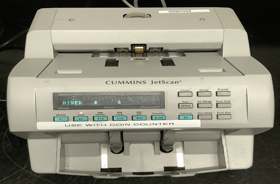 Cummins Allison JetScan One-Pocket Money Counter and Currency Scanner Manual