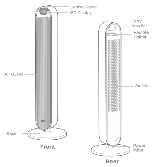 DREO DR-HTF004 Pilot Max Tower Fan 6